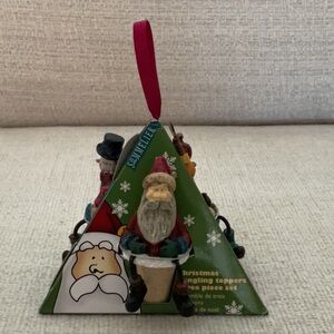 3 Piece Christmas Dangling Cork Wine Bottle Toppers